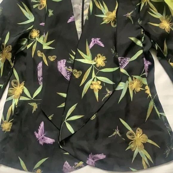 🦋h&m Floral Butterfly Open Front Blazer🦋 - Picture 5 of 14